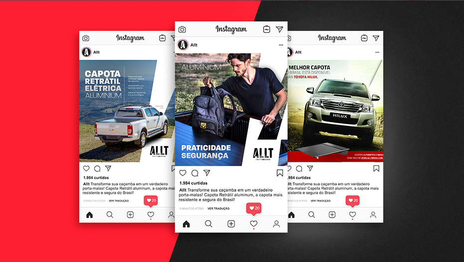 Campanha de lançamento Capotas ALLT